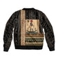 Egyptian God Ra Sleeve Zip Bomber Jacket Ancient Mythology Solar Barque Falcon