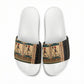 Egyptian God Ra Slide Sandals Ancient Mythology Solar Barque Falcon