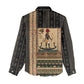 Egyptian God Ra Women Casual Shirt Ancient Mythology Solar Barque Falcon