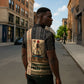 Egyptian God Ra Zipper Polo Shirt Ancient Mythology Solar Barque Falcon