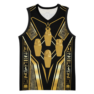 Egypt Canopic Jars Basketball Jersey Ancient Mythology Four Sons of Horus