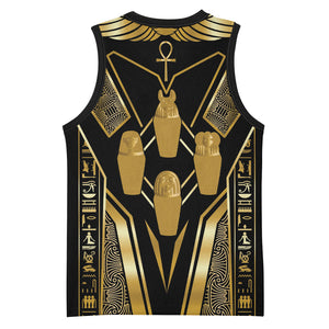 Egypt Canopic Jars Basketball Jersey Ancient Mythology Four Sons of Horus