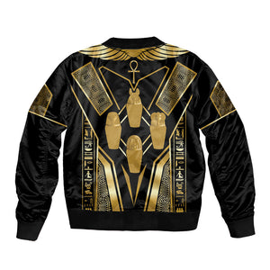 Egypt Canopic Jars Bomber Jacket Ancient Mythology Four Sons of Horus