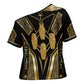 Egypt Canopic Jars Cross Shoulder Shirt Ancient Mythology Four Sons of Horus
