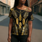 Egypt Canopic Jars Cross Shoulder Shirt Ancient Mythology Four Sons of Horus