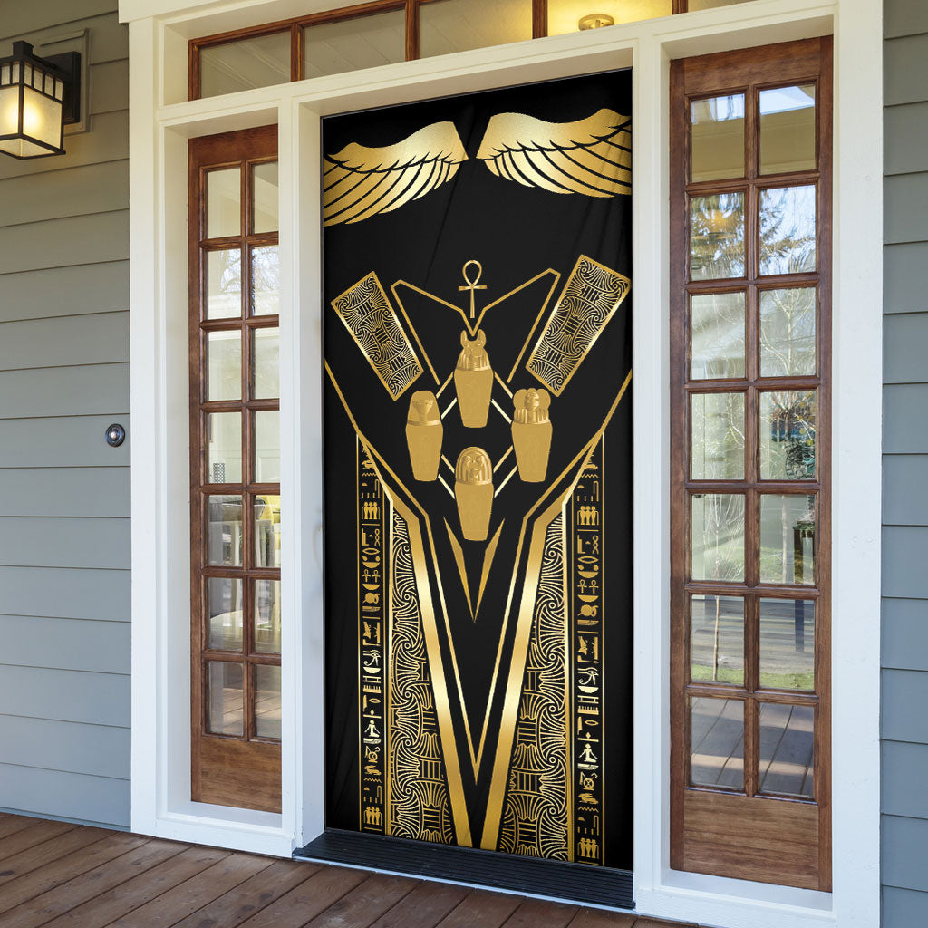 Egypt Canopic Jars Door Cover Ancient Mythology Four Sons of Horus