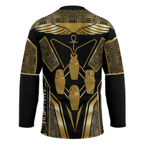 Egypt Canopic Jars Hockey Jersey Ancient Mythology Four Sons of Horus