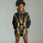 Egypt Canopic Jars Hoodie Dress Ancient Mythology Four Sons of Horus