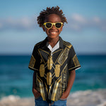 Egypt Canopic Jars Kid Hawaiian Shirt Ancient Mythology Four Sons of Horus