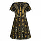 Egypt Canopic Jars Kid Short Sleeve Dress Ancient Mythology Four Sons of Horus