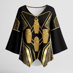 Egypt Canopic Jars Kimono Sleeve Blouse Ancient Mythology Four Sons of Horus