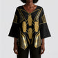 Egypt Canopic Jars Kimono Sleeve Blouse Ancient Mythology Four Sons of Horus
