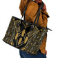 Egypt Canopic Jars Leather Tote Bag Ancient Mythology Four Sons of Horus
