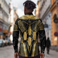 Egypt Canopic Jars Long Sleeve Button Shirt Ancient Mythology Four Sons of Horus