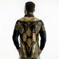 Egypt Canopic Jars Long Sleeve Polo Shirt Ancient Mythology Four Sons of Horus