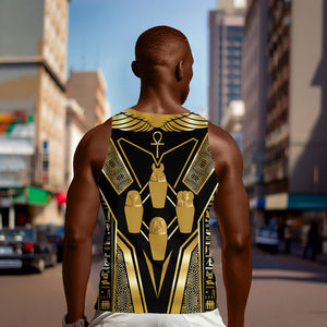 Egypt Canopic Jars Men Tank Top Ancient Mythology Four Sons of Horus