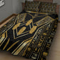 Egypt Canopic Jars Quilt Bed Set Ancient Mythology Four Sons of Horus