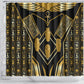 Egypt Canopic Jars Shower Curtain Ancient Mythology Four Sons of Horus