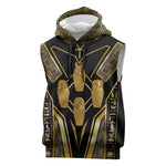 Egypt Canopic Jars Sleeveless Hoodie Ancient Mythology Four Sons of Horus