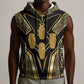 Egypt Canopic Jars Sleeveless Hoodie Ancient Mythology Four Sons of Horus