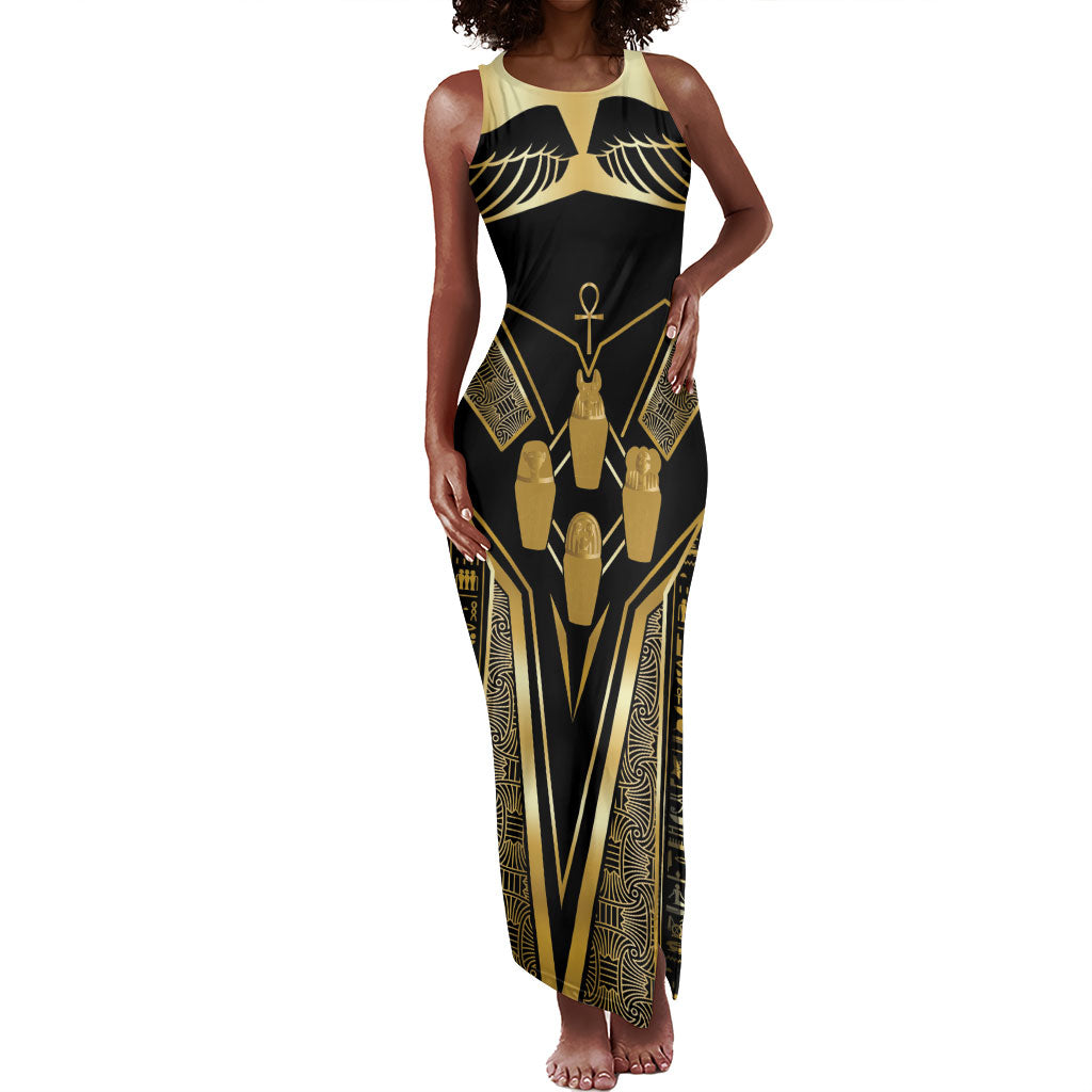 Egypt Canopic Jars Tank Maxi Dress Ancient Mythology Four Sons of Horus