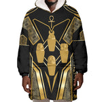 Egypt Canopic Jars Wearable Blanket Hoodie Ancient Mythology Four Sons of Horus