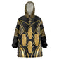 Egypt Canopic Jars Wearable Blanket Hoodie Ancient Mythology Four Sons of Horus