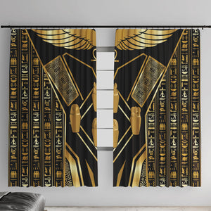 Egypt Canopic Jars Window Curtain Ancient Mythology Four Sons of Horus