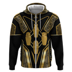 Egypt Canopic Jars Zip Hoodie Ancient Mythology Four Sons of Horus