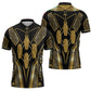 Egypt Canopic Jars Zipper Polo Shirt Ancient Mythology Four Sons of Horus