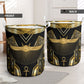 Egypt Winged Sun Laundry Basket Ancient Mythology Golden Ankh