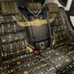 Egypt Winged Sun Back Car Seat Cover Ancient Mythology Golden Ankh