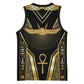 Egypt Winged Sun Basketball Jersey Ancient Mythology Golden Ankh