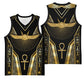 Egypt Winged Sun Basketball Jersey Ancient Mythology Golden Ankh