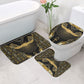 Egypt Winged Sun Bathroom Set Ancient Mythology Golden Ankh