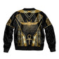 Egypt Winged Sun Bomber Jacket Ancient Mythology Golden Ankh