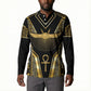Egypt Winged Sun Button Sweatshirt Ancient Mythology Golden Ankh