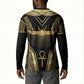 Egypt Winged Sun Button Sweatshirt Ancient Mythology Golden Ankh