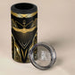 Egypt Winged Sun 4 in 1 Can Cooler Tumbler Ancient Mythology Golden Ankh