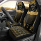 Egypt Winged Sun Car Seat Cover Ancient Mythology Golden Ankh