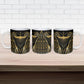 Egypt Winged Sun Ceramic Mug Ancient Mythology Golden Ankh