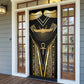 Egypt Winged Sun Door Cover Ancient Mythology Golden Ankh