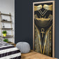 Egypt Winged Sun Door Cover Ancient Mythology Golden Ankh
