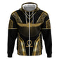 Egypt Winged Sun Hoodie Ancient Mythology Golden Ankh