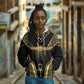 Egypt Winged Sun Hoodie Ancient Mythology Golden Ankh