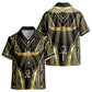 Egypt Winged Sun Kid Hawaiian Shirt Ancient Mythology Golden Ankh DT05
