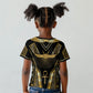 Egypt Winged Sun Kid T shirt Ancient Mythology Golden Ankh