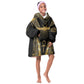 Egypt Winged Sun Kid Wearable Blanket Hoodie Ancient Mythology Golden Ankh