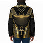 Egypt Winged Sun Padded Jacket Ancient Mythology Golden Ankh