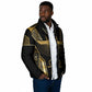 Egypt Winged Sun Padded Jacket Ancient Mythology Golden Ankh